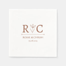 Minimal och Chic | BRÖLLOP Pappersservett