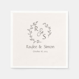 Minimal och Chic | BRÖLLOP Pappersservett