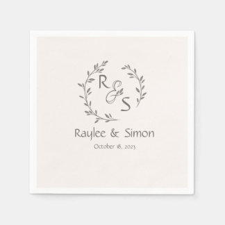 Minimal och Chic | BRÖLLOP Pappersservett