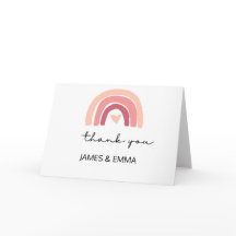 Minimal och Chic | regnbåge Tack-kort