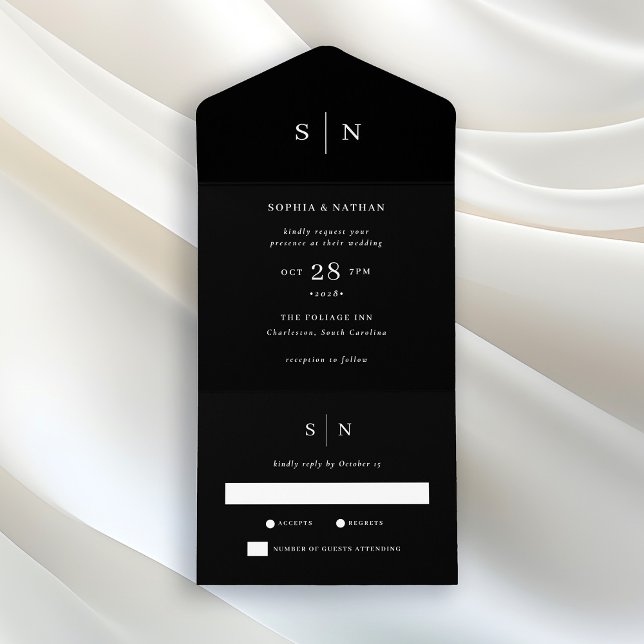 Minimal och Chic svart | BRÖLLOP (Skapare uppladdad)