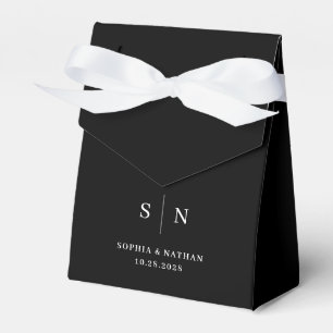 Minimal och Chic Svarta Bröllop Presentaskar