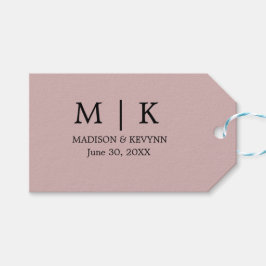 Minimal och Chic | Svarta och Rosa Bröllop Presentetikett