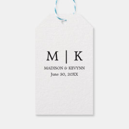 Minimal och Chic | Svartvit Bröllop Presentetikett