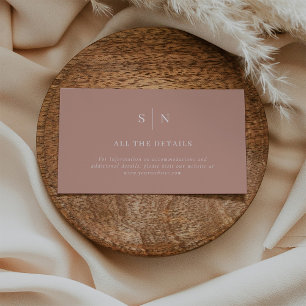 Minimal och Chic Uppgifter om Terracotta och Whi Tilläggskort