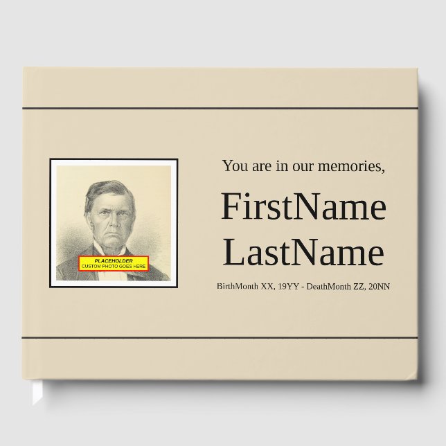 Minimal och enkel guesterbok gästböcker (Framsida)