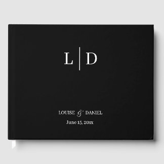 Minimal och enkel Personlig Bröllop Gästböcker