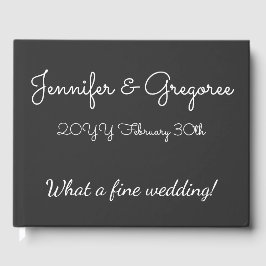 Minimal och grundläggande Bröllop/Giftermål gäst B Gästböcker