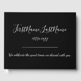 Minimal och journalfull minnesbok gästböcker