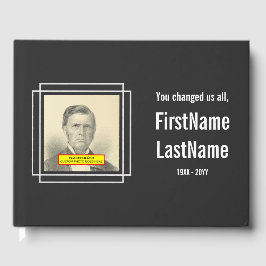 Minimal och journalfull minnesbok gästböcker