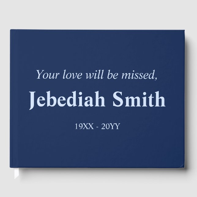 Minimal och journalfull minnesgäst Bok (Framsida)