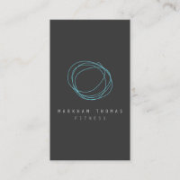 Minimal och modern Logotyp för skript i blå design