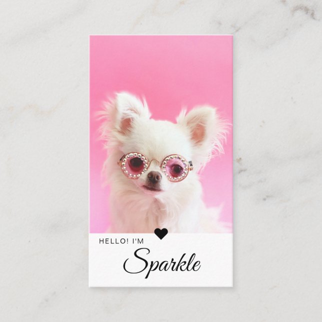 Minimal och modern QR-kod för enkelfoto Visitkort (Framsida)