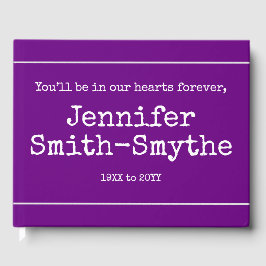 Minimal och Personlig - funktionsbok/minnesbok Gästböcker