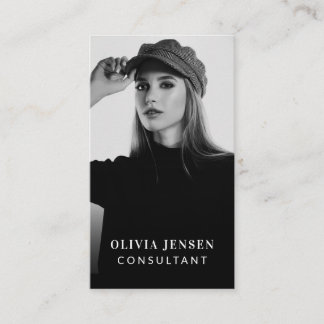 Minimal och Professionell - affärsfoto Visitkort