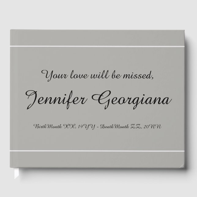 Minimal och vanlig begravningsgäst Bok (Framsida)