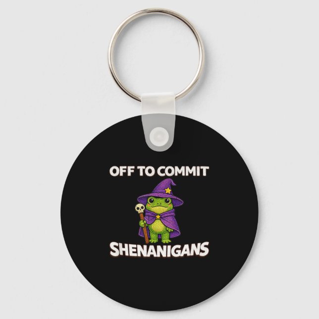 Minimal Off Commit Busiga Trollkarl Nyckelring (Framsida)