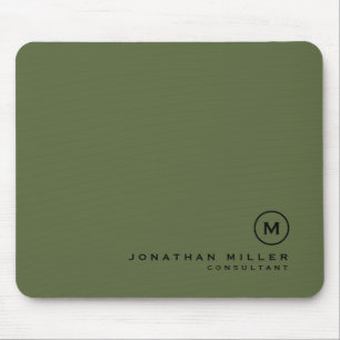 Minimal Olive Classic Monogram Musmatta