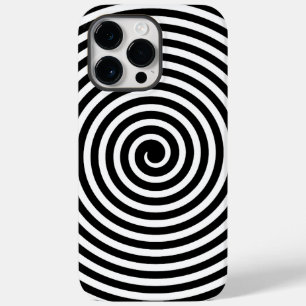 Minimal optisk bild av Spiral, svart och vit