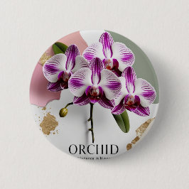Minimal Orchid Pin - Diskret skönhet, daglig respi Knapp