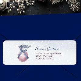 Minimal Ornament Returadress – Vinterlov Etikett