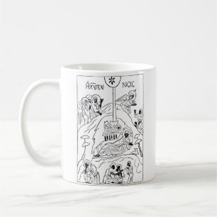 Minimal ortodox julkrubba kaffemugg