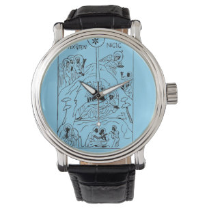 Minimal ortodoxa aktivitetsscen armbandsur