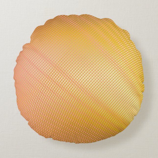 Minimal övertoning Mönster. Duo Tone Cover Design. Rund Kudde (Framsidan)