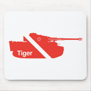 Minimal Panzerkampfwagen VI, röd Musmatta