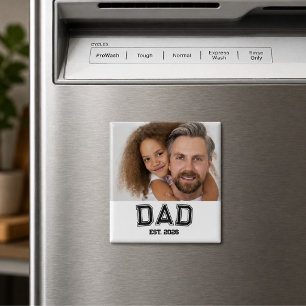 Minimal Pappa Etablerat År Ny Fader foto Present Magnet