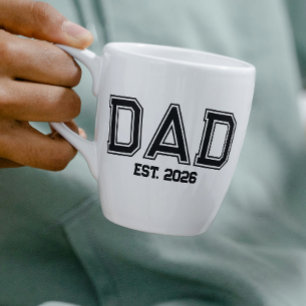 Minimal Pappa Etablerat År Ny Pappa Kaffemugg