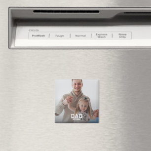 Minimal Pappa Etableringsår Ny Fader Gåva Foto Magnet