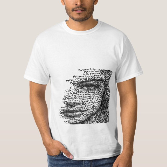 Minimal Paris Randig Estetisk T-Shirt (Framsida)