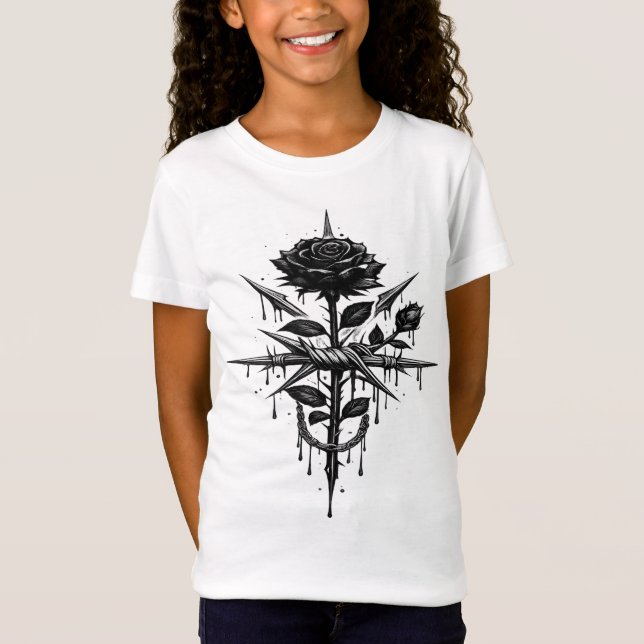 Minimal Paris Stripe Aesthetic T-Shirt (Framsida)