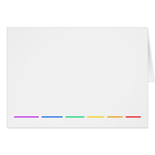 Minimal Påstående Hälsningskort (Framsidan Horizontal)