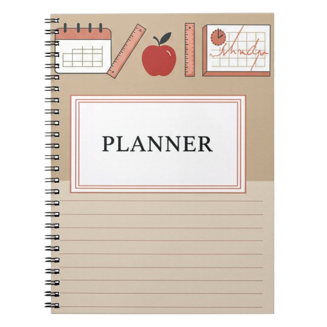 Minimal Pastel Cover Anteckningsbok (Framsidan)