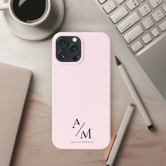 Minimal Pastel-Rosa - initiering och Personlig (Skapare uppladdad)