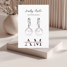 Minimal Pastel-Rosa - initiering och Personlig Visitkort