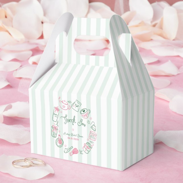 Minimal Perfect Matcha  Bridal Shower Thank You Presentaskar (Bröllop)