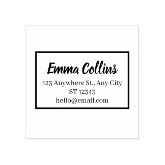 Minimal Personal Address Stamp – Clean Address Stämpel