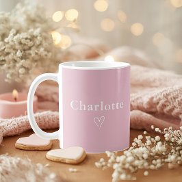 Minimal Personalized Name Mug Kaffemugg