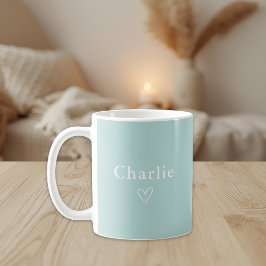 Minimal Personalized Name Mug Kaffemugg