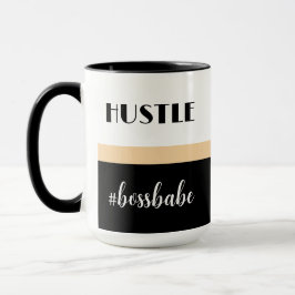Minimal Personlig Hustle Chef Babe Mugg
