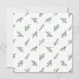 Minimal Pine Corporate Christmas Pattern Kort