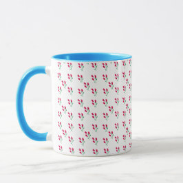 Minimal Pink Tulip Floral Pattern  Mugg