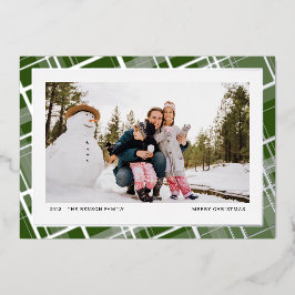 Minimal Plaid One Foto Grön Real