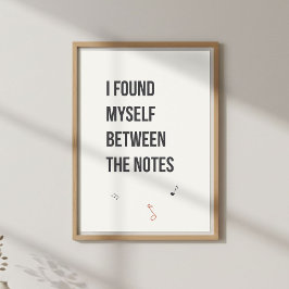 Minimal Poetic Decor. Calm Bedroom Poster