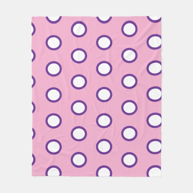 Minimal Polka Dot Fleece Blanket   (Framsidan)