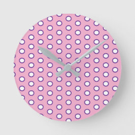 Minimal Polka Dot round clock Rund Klocka