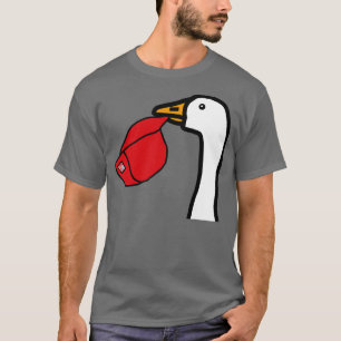 Minimal Porträtt-gädstealrött fett T Shirt
